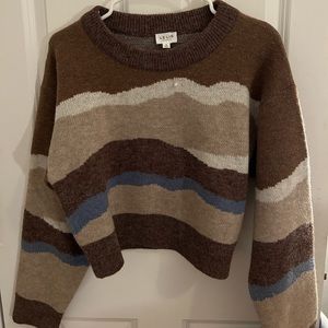 Grey bandit brown cropped